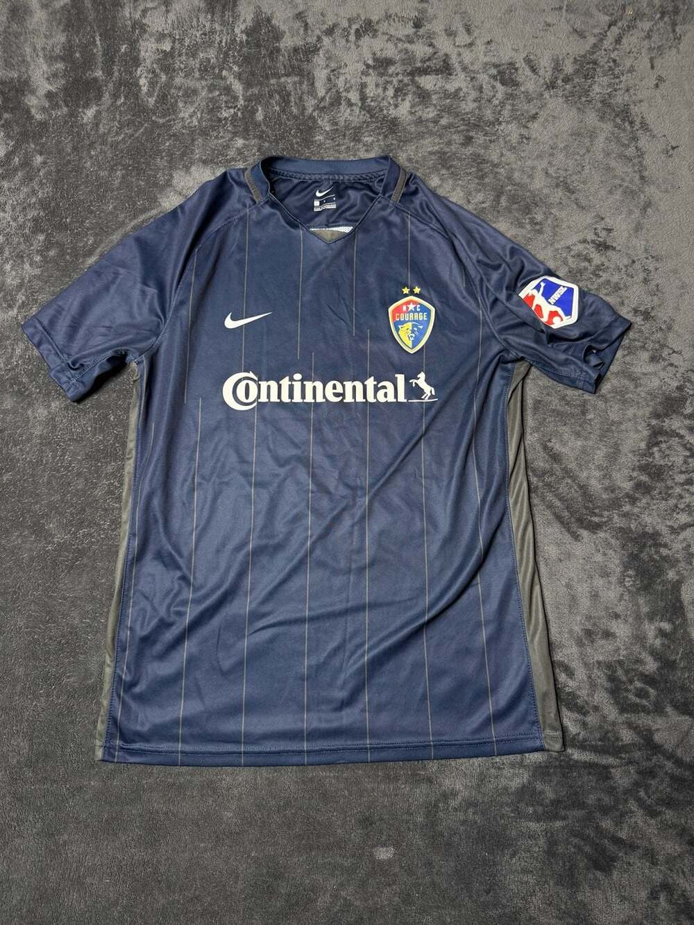 Nike NC Courage Size L Navy Blue Soccer Jersey
